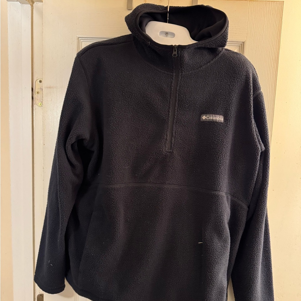 Columbia Boulder Springs 1/4 Zip Hoodie, Black, new